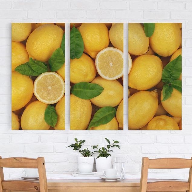 Quadri su tela componibili Limoni succosi