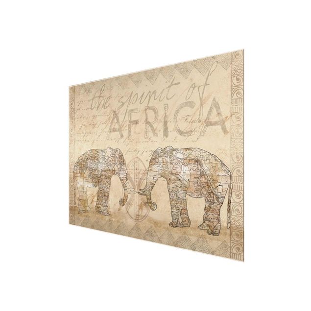 Quadri Andrea Haase Collage vintage - Spirito dell'Africa