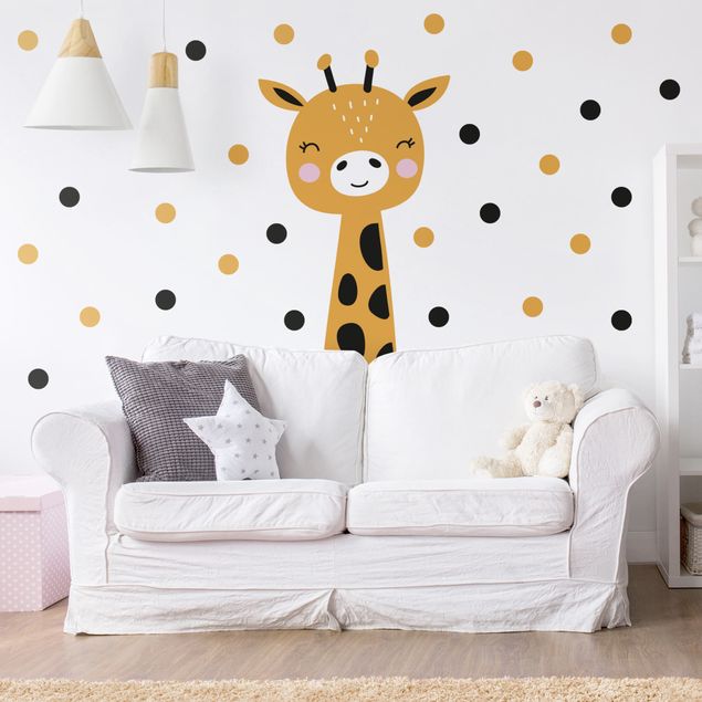 Stickers murali animali Giraffina