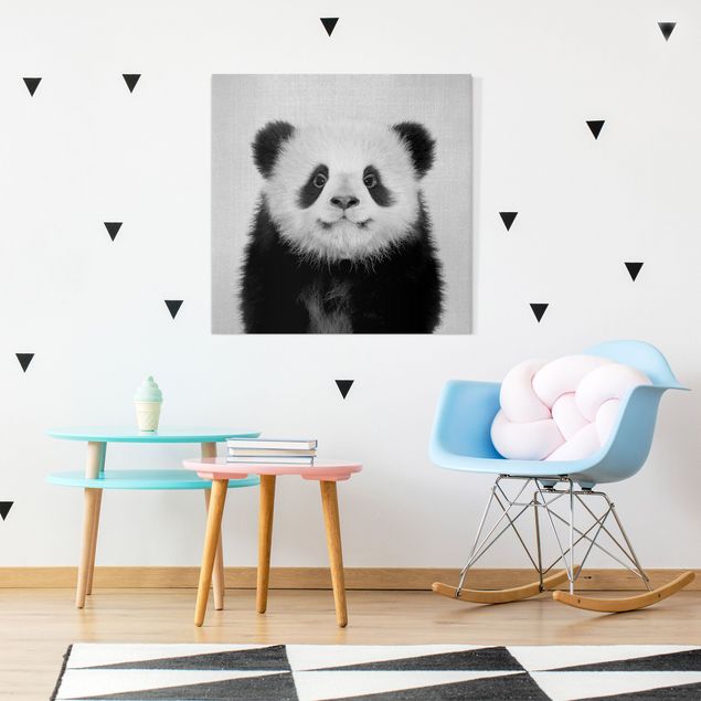 Quadri panda Cucciolo di Panda Prian Bianco e Nero