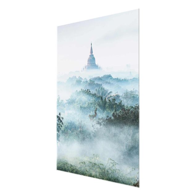 Quadri moderni per arredamento Nebbia mattutina sulla giungla di Bagan