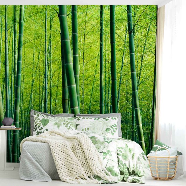 Carta parati adesiva Foresta di bambù