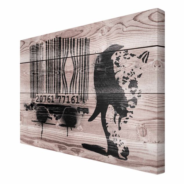 Stampa su tela - Banksy - Barcode Leopard