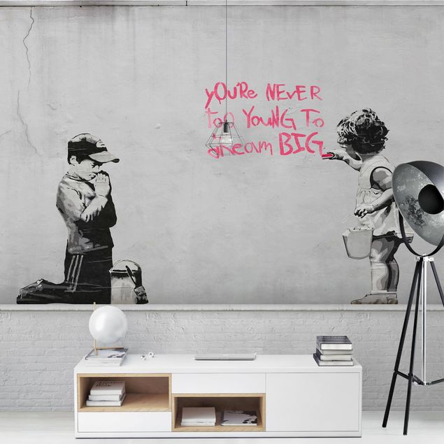 Carte da parati adesive Dream Big - Brandalised ft. Graffiti by Banksy