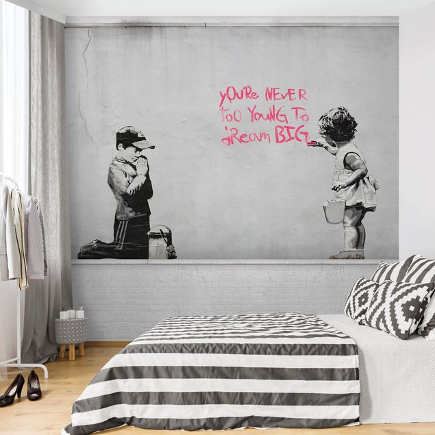Carta da parati moderna Dream Big - Brandalised ft. Graffiti by Banksy