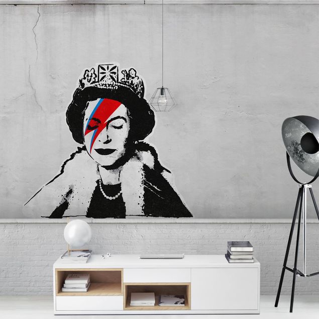 Carta parati adesiva Queen Lizzie Stardust - Brandalised ft. Graffiti by Banksy