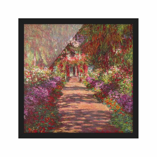 Quadro alberi Claude Monet - Sentiero nel giardino di Monet a Giverny