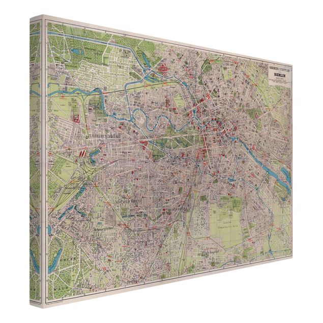 Quadri mappamondo Mappa vintage Berlino