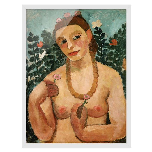 Quadri moderni   Paula Modersohn-Becker - Autoritratto con collana d'ambra
