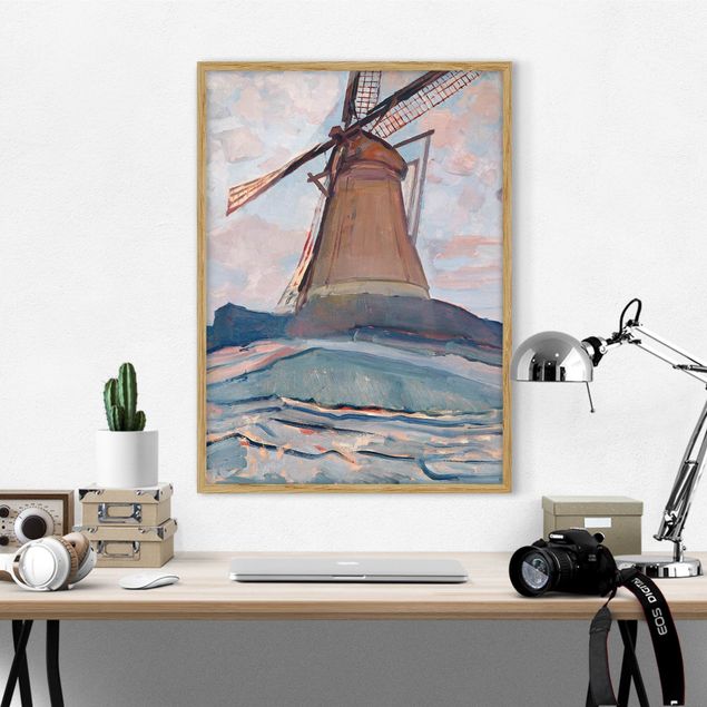 Stile di pittura Piet Mondrian - Mulino a vento