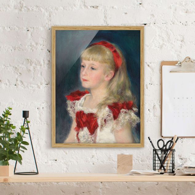 Stile di pittura Auguste Renoir - Mademoiselle Grimprel con nastro rosso