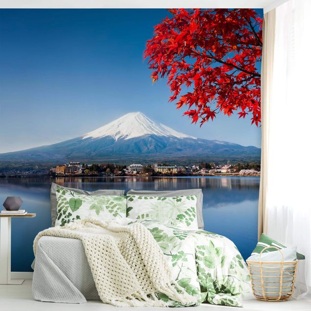 Carta da parati moderne Il monte Fuji in autunno