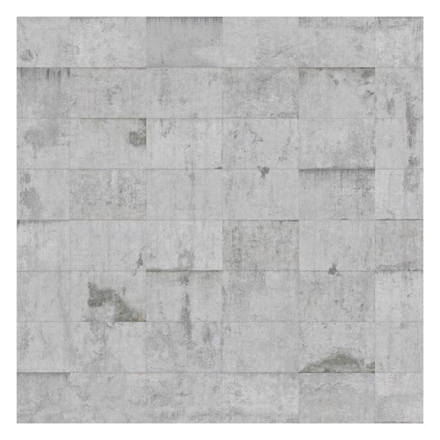 Carte da parati 3d Mattoni di cemento grigio