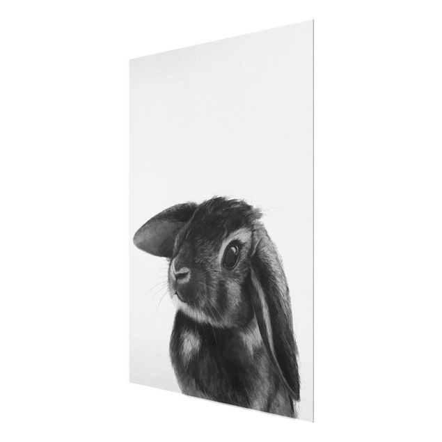 Stampe Illustrazione - Coniglio - Disegno in bianco e nero