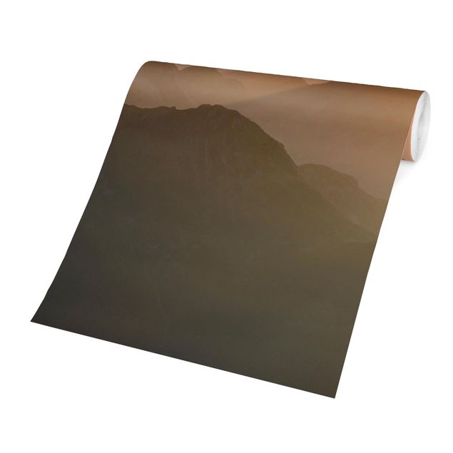 Carta da parati moderne Vista dal monte Zugspitze