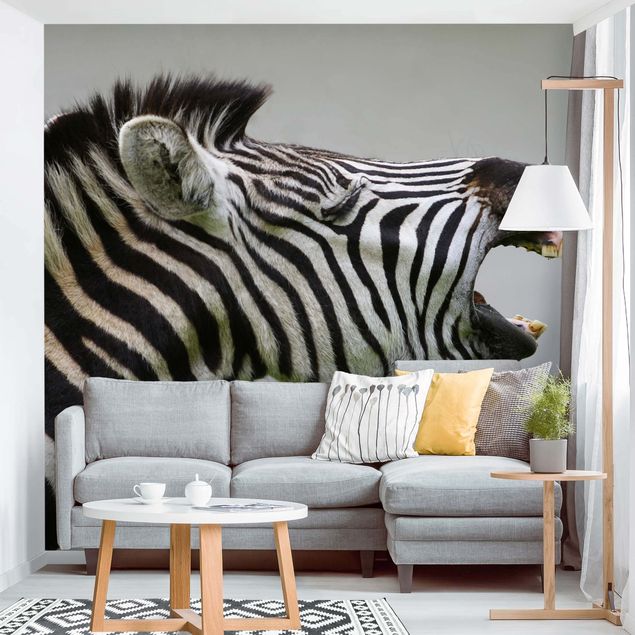 Carte da parati adesive Zebra ruggente