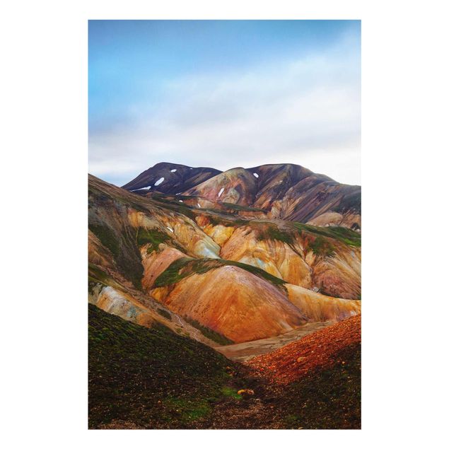 Quadri moderni per arredamento Montagne colorate in Islanda