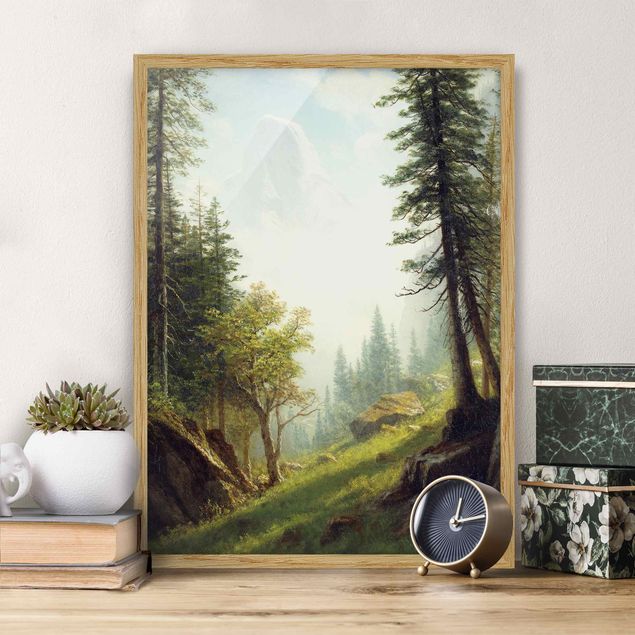 Romanticismo quadri Albert Bierstadt - Tra le Alpi Bernesi