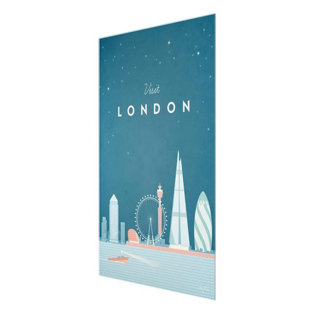 Quadri blu Poster di viaggio - Londra