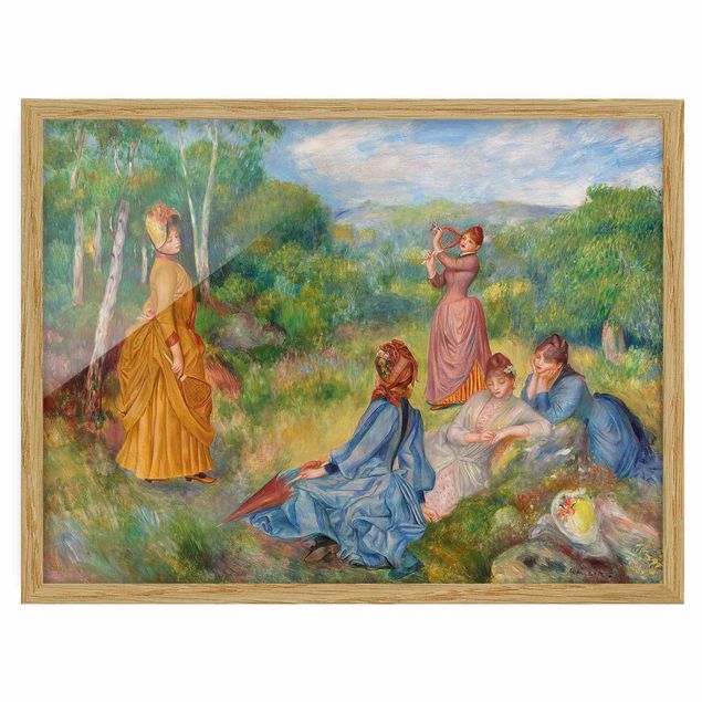 Quadri con alberi Auguste Renoir - Giovani donne che giocano a badminton