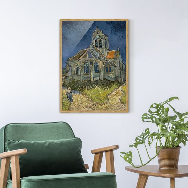 Quadri puntinismo Vincent van Gogh - La chiesa di Auvers