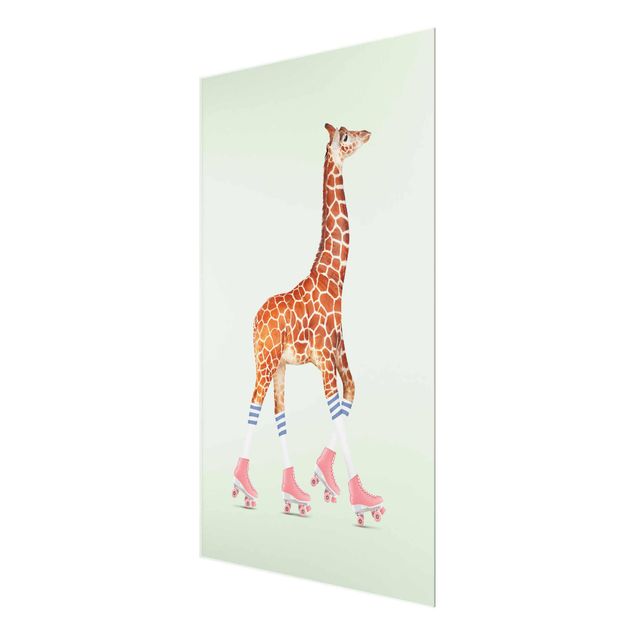 Quadri moderni   Giraffa con pattini a rotelle