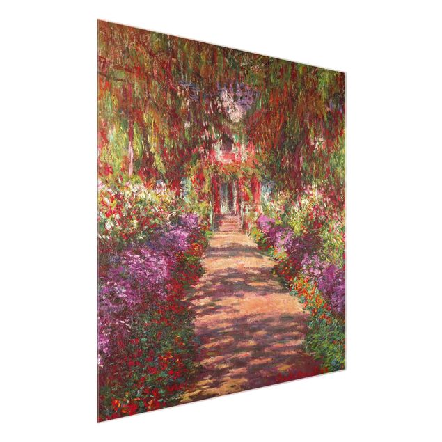 Stile di pittura Claude Monet - Sentiero nel giardino di Monet a Giverny