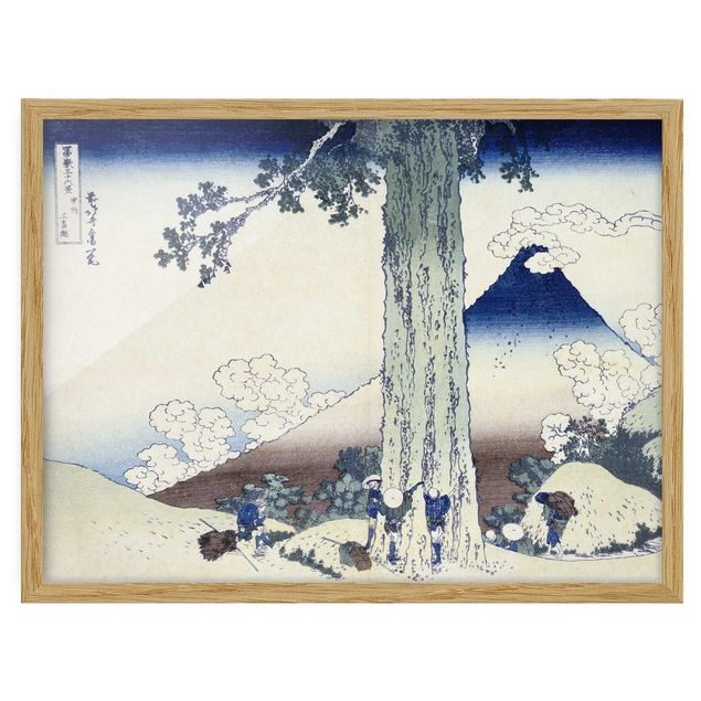 Quadro montagna Katsushika Hokusai - Passo Mishima nella provincia di Kai