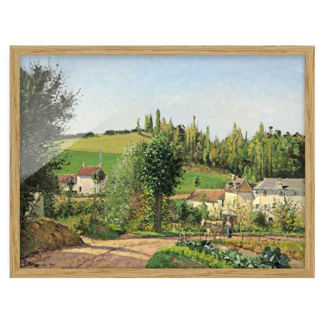 Quadri Romanticismo Camille Pissarro - Amleto sulle colline ondulate di Pontoise