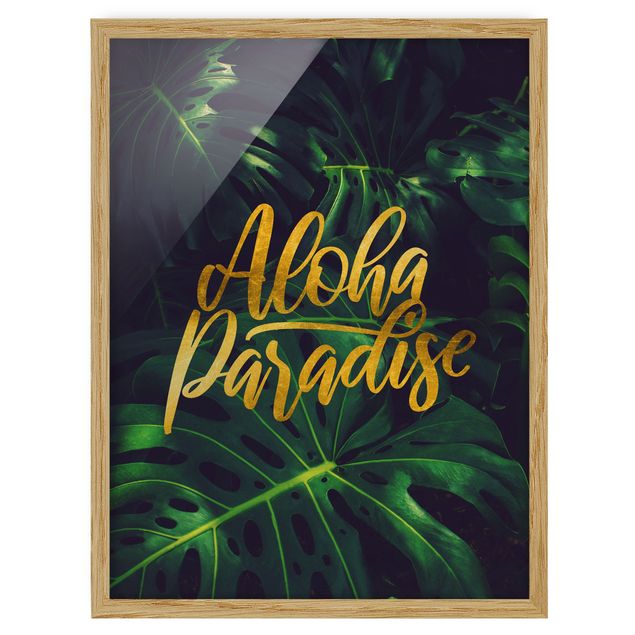 Quadri floreali Giungla - Paradiso Aloha