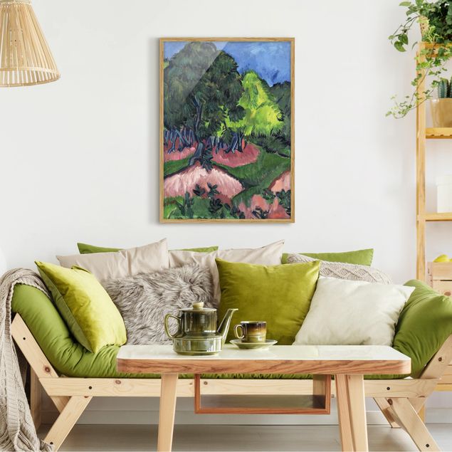 Stile artistico Ernst Ludwig Kirchner - Paesaggio con castagno