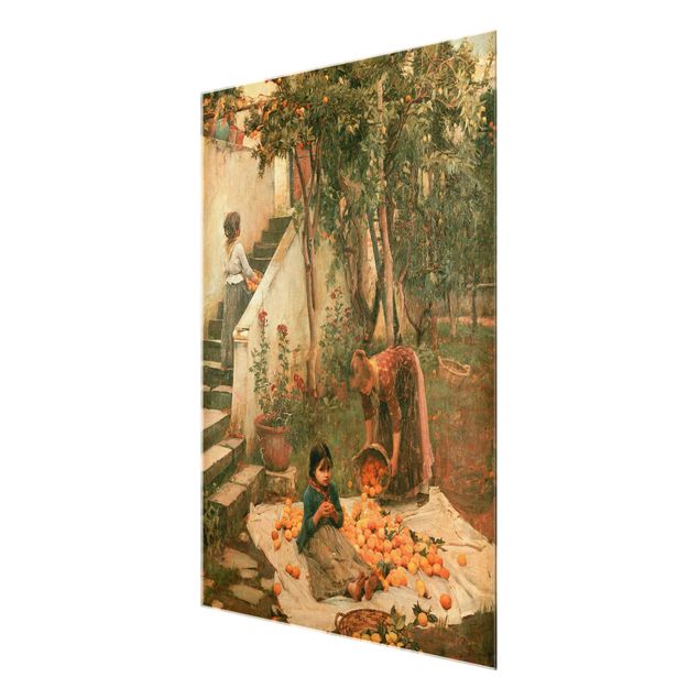 Riproduzione quadri famosi John William Waterhouse - I raccoglitori di arance