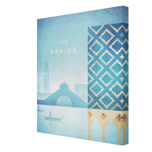 Quadri blu Poster di viaggio - Venezia