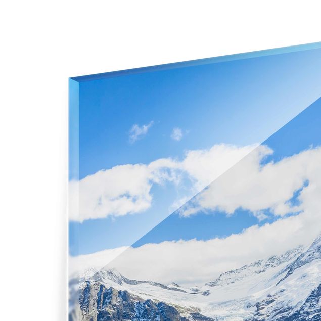 Quadri in vetro con paesaggio Panorama alpino di Swizz