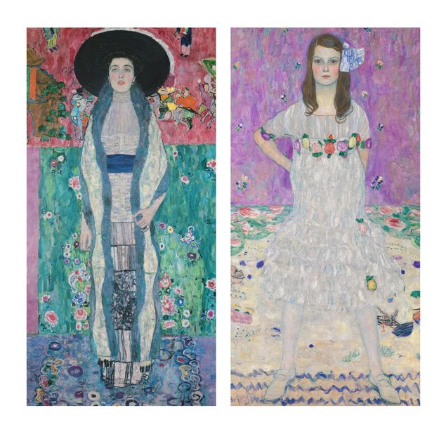 Quadri su tela con montagne Gustav Klimt - Adele Bloch-Bauer e Mada Primavesi