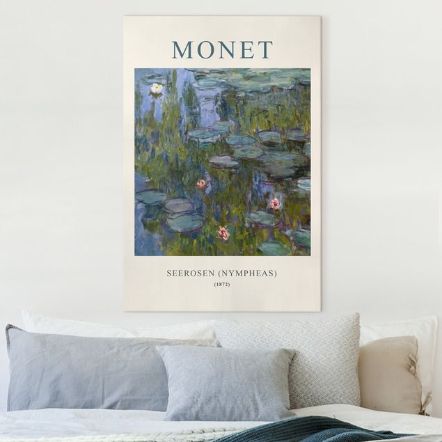 Stampe quadri famosi Claude Monet - Ninfee (Nympheas) - Edizione museo