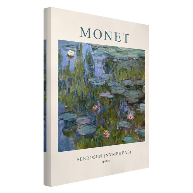 Tele rose Claude Monet - Ninfee (Nympheas) - Edizione museo