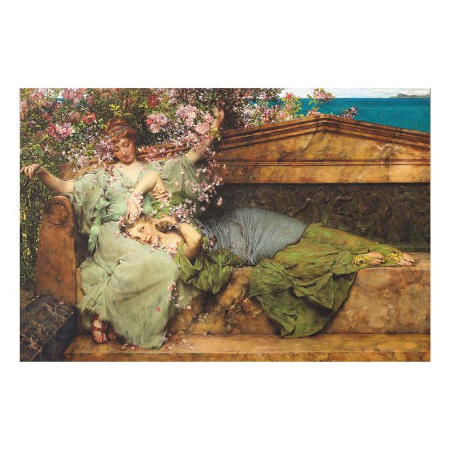 Quadri in vetro con fiori Sir Lawrence Alma-Tadema - Il giardino delle rose