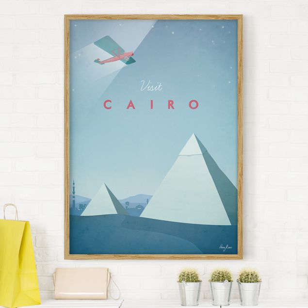 Quadri con cornice con architettura e skylines Poster di viaggio - Il Cairo