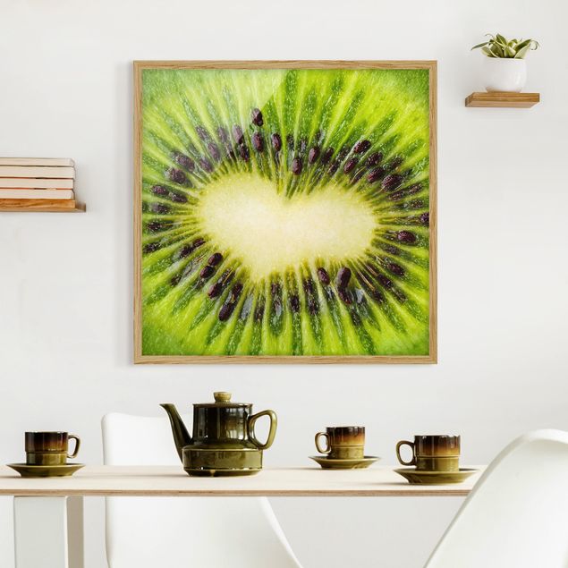 Quadri frutta Cuore di kiwi