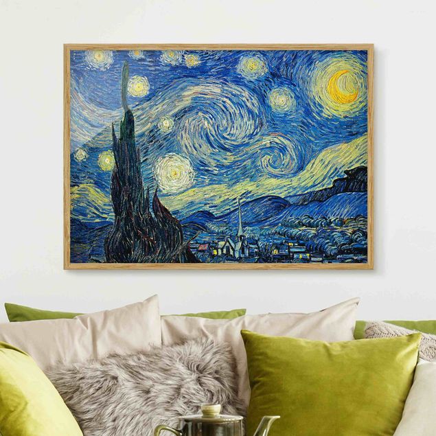 Quadri Impressionismo Vincent Van Gogh - La notte stellata