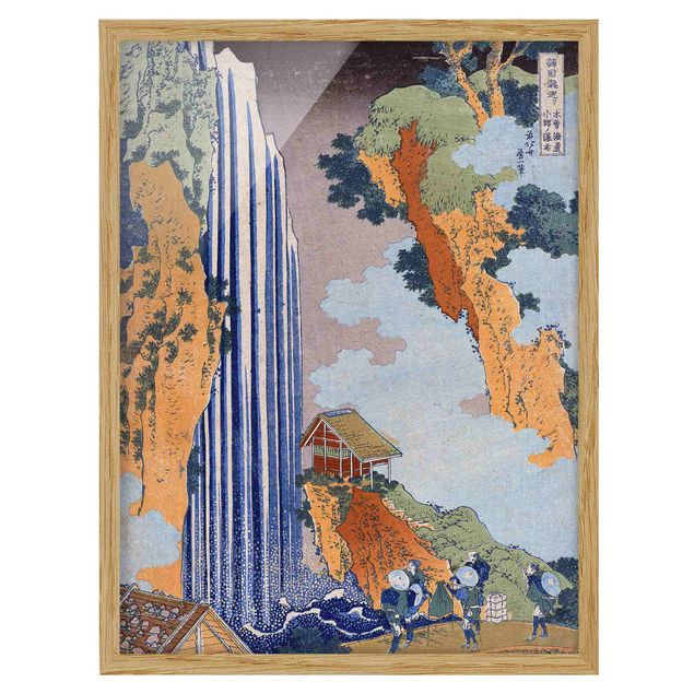 Riproduzioni quadri famosi Katsushika Hokusai - Cascata di Ono sul Kisokaidô