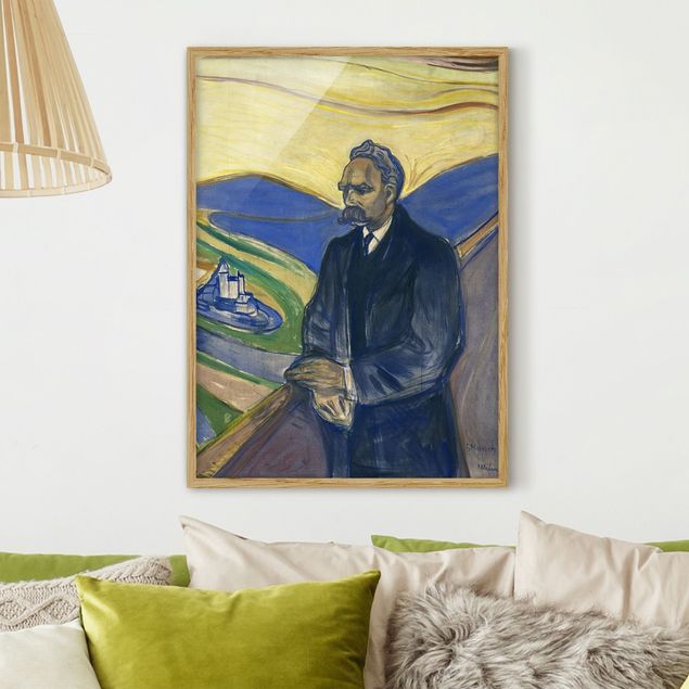 Quadri post impressionismo Edvard Munch - Ritratto di Friedrich Nietzsche