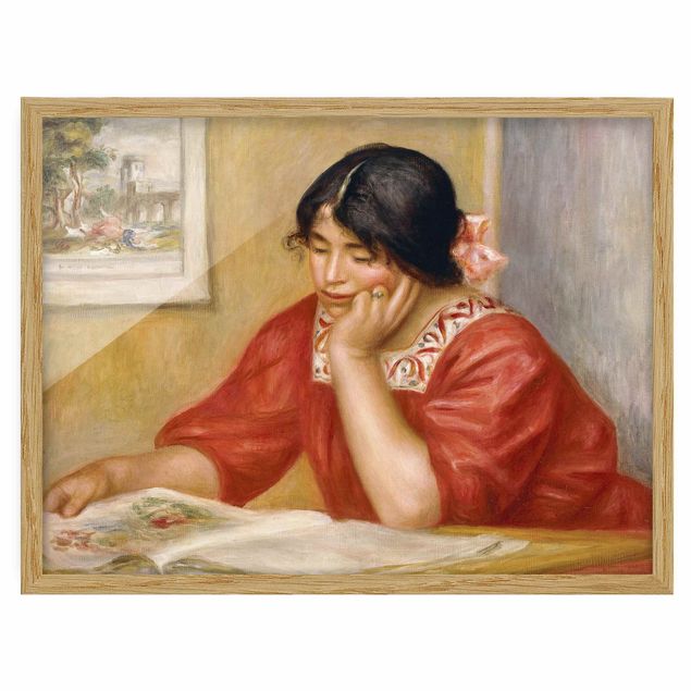 Quadri moderni per arredamento Auguste Renoir - Leontine che legge