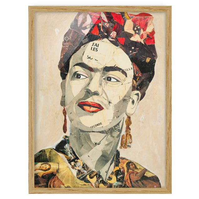 Quadri ritratto Frida Kahlo - Collage n.2