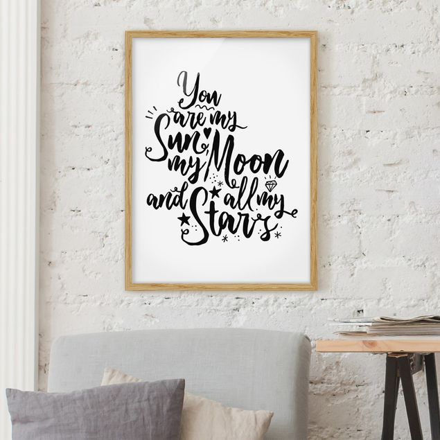 Quadro moderno You Are My Sun, My Moon And All My Stars