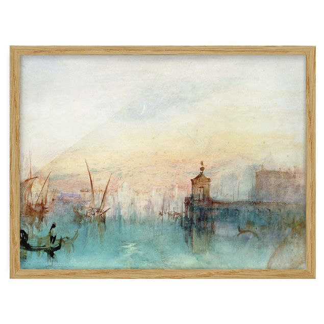 Quadri con cornice con architettura e skylines William Turner - Venezia con una prima mezzaluna