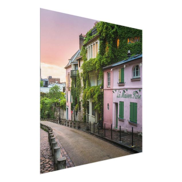 Quadri con paesaggio Crepuscolo rosa a Parigi