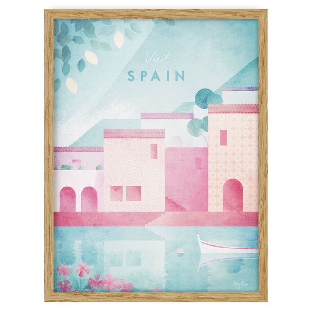 Quadri rosa Poster di viaggio - Spagna