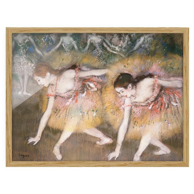 Quadri Impressionismo Edgar Degas - Danzatrici che si chinano